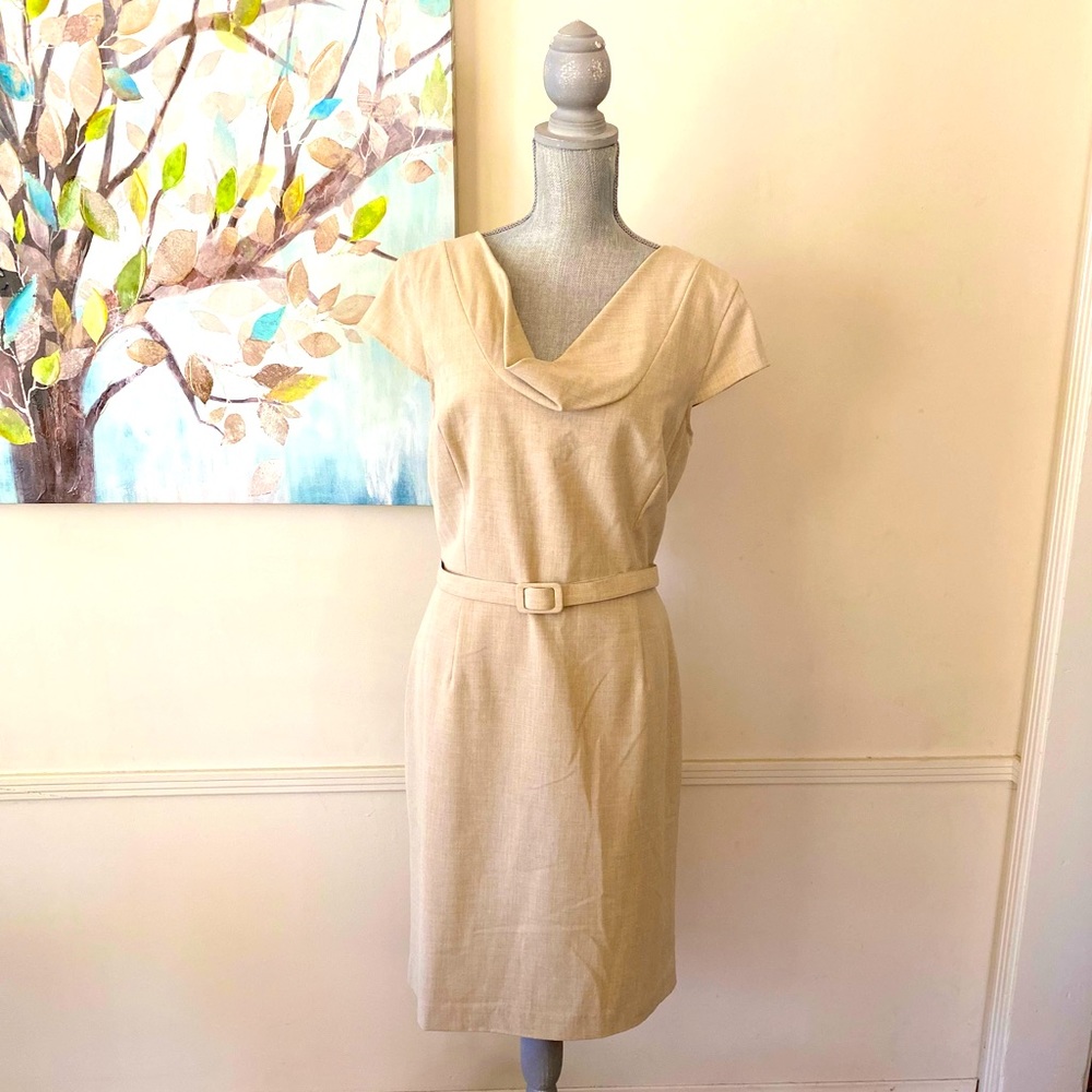 CALVIN KLEIN BACK ZIPPER BELTED DRESS 🌟NWOT🌟